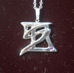 Large Sterling Pendant with Amethyst