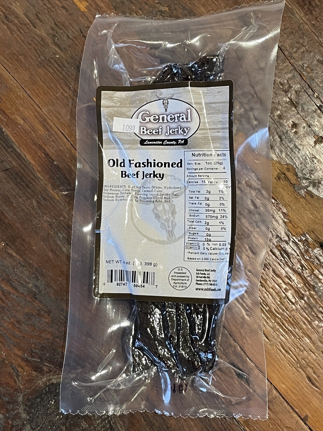 Old Fashioned Beef Jerky 4oz