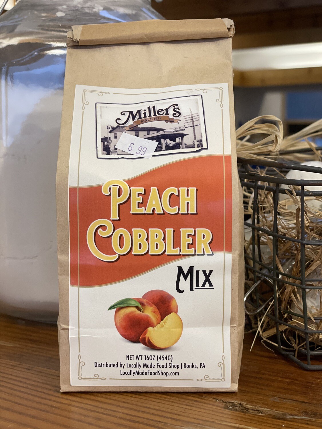 Peach Cobbler Dry Mix 16oz