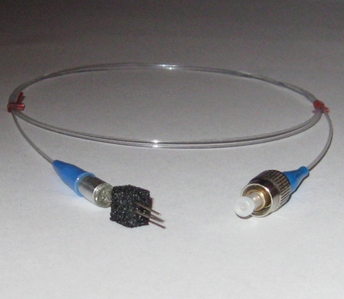 LE-3w: PCB-mountable fiber pigtailed LED, white, FC/PC connectorized