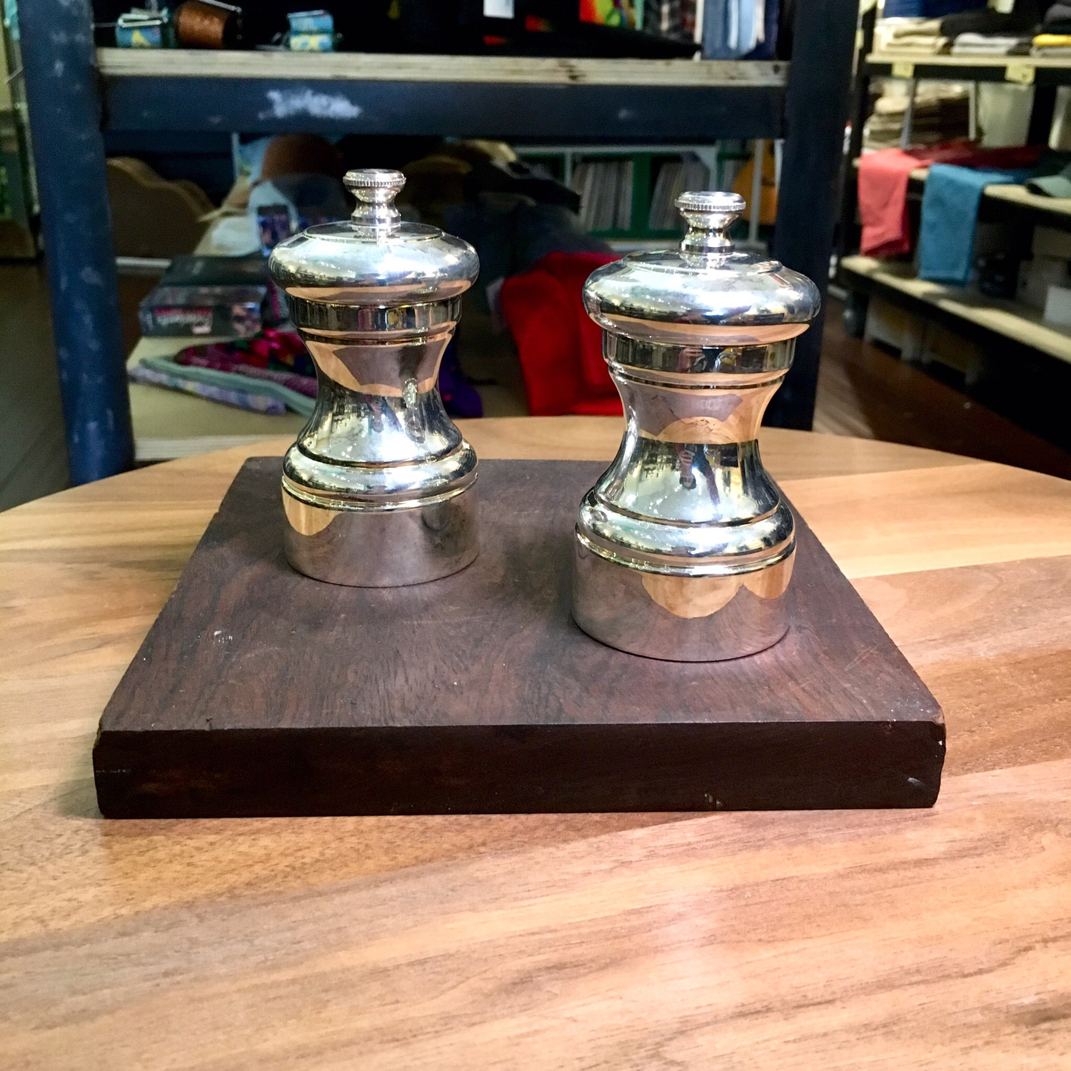 Silver Plated Salt And Pepper Mills