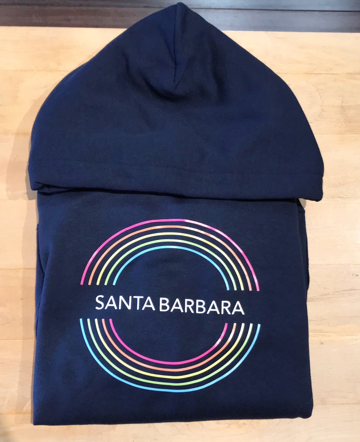 Santa Barbara Double Rainbow Hoodie X Sam Guzman NAVY