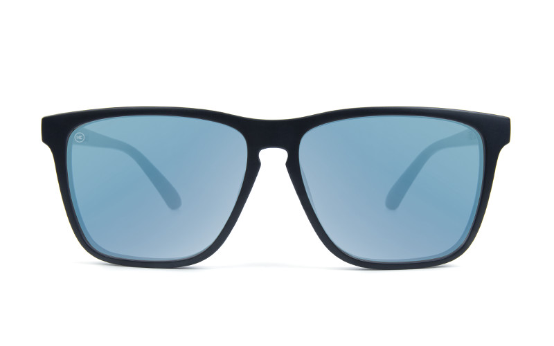 Fast Lanes Matte Black with Sky Blue