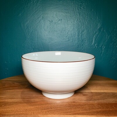 Japanese Porcelain Noodle Bowl - 7&quot;