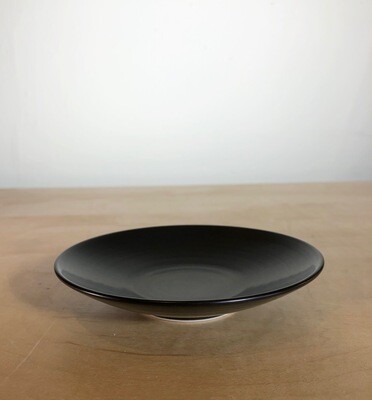 Black Ceramic Tea Cup Saucer
