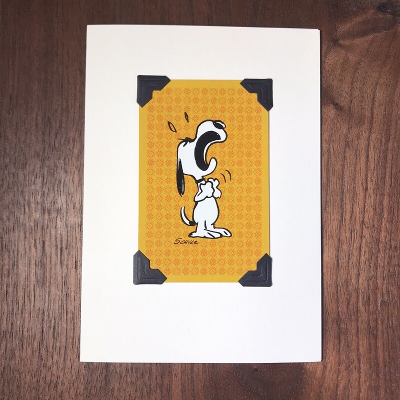 Emotional Snoopy Greeting Card