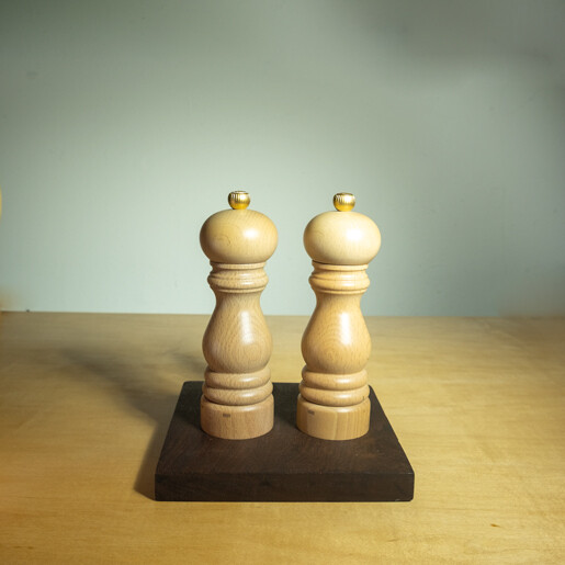 Natural Salt &amp; Pepper Mills - Set  OUT OF STOCK