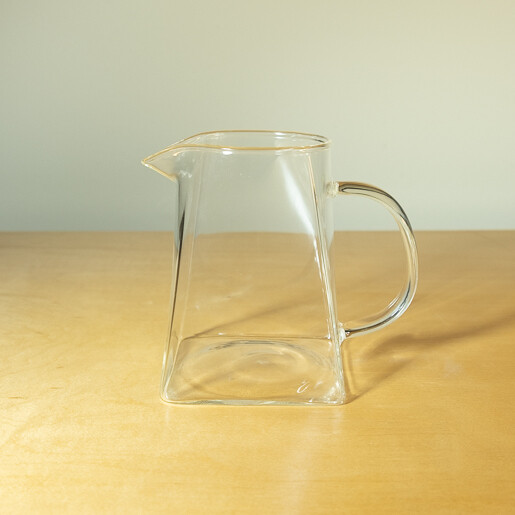 Square Base Glass Pitcher