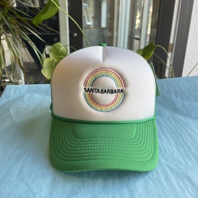 Double Rainbow X Sam Guzman Trucker Hat Green