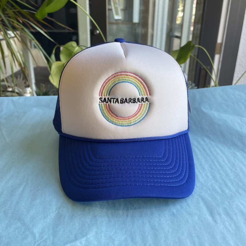 Double Rainbow X Sam Guzman Trucker Hat Blue