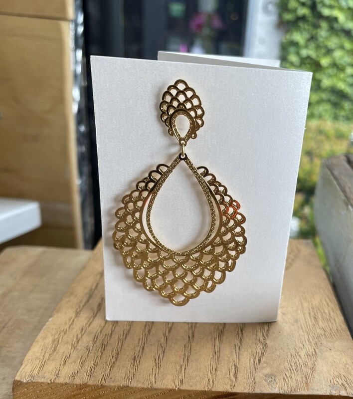 Earrings - Flat Peacock