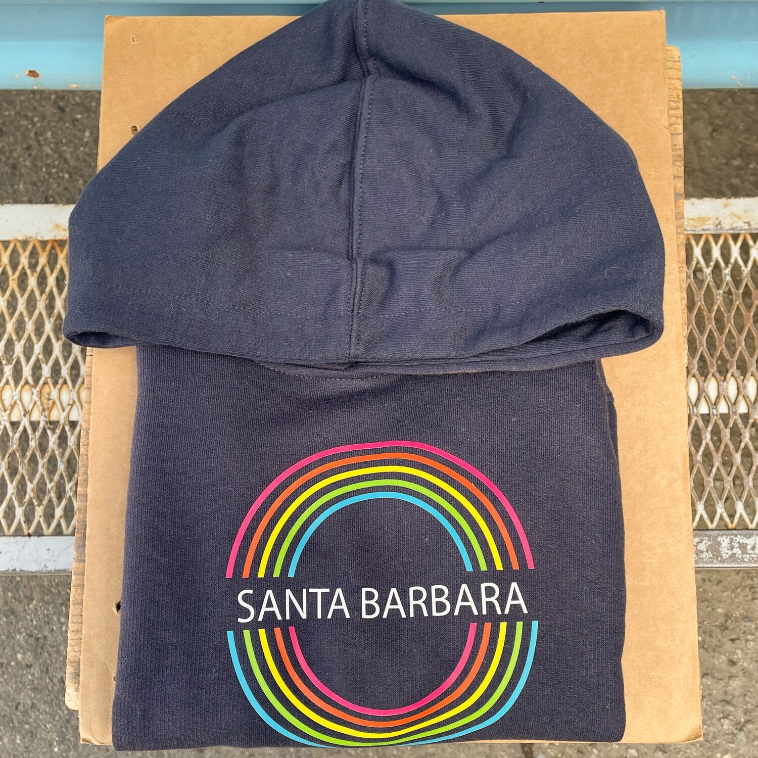 Sam Guzmàn X Double Rainbow Santa Barbara KIDS HOODIE - NAVY