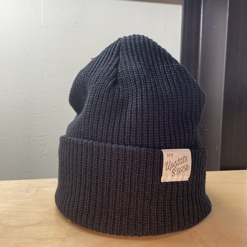 Up-cycled Cotton Beanie - Black
