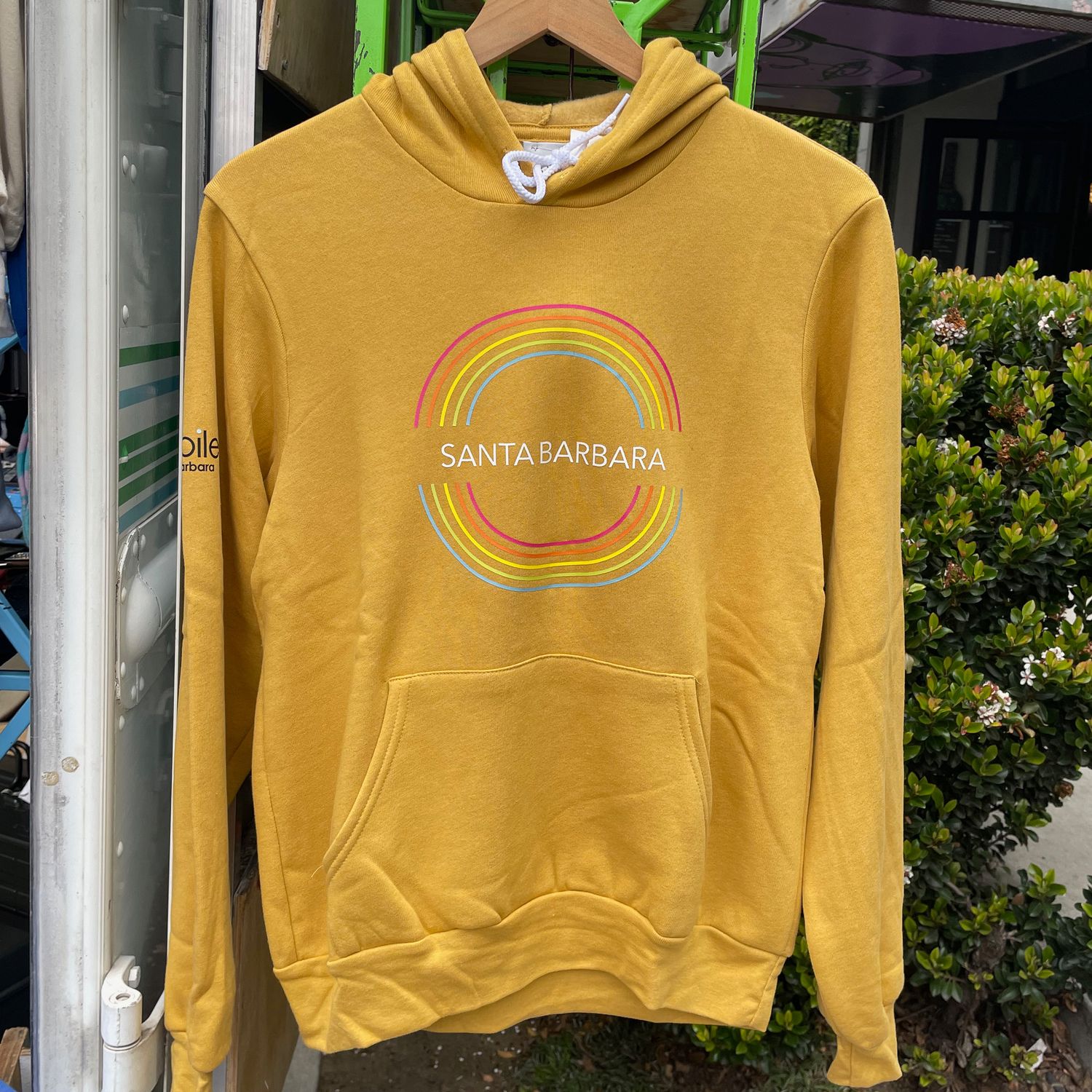 Santa Barbara Double Rainbow Hoodie X Sam Guzman CALI GOLD