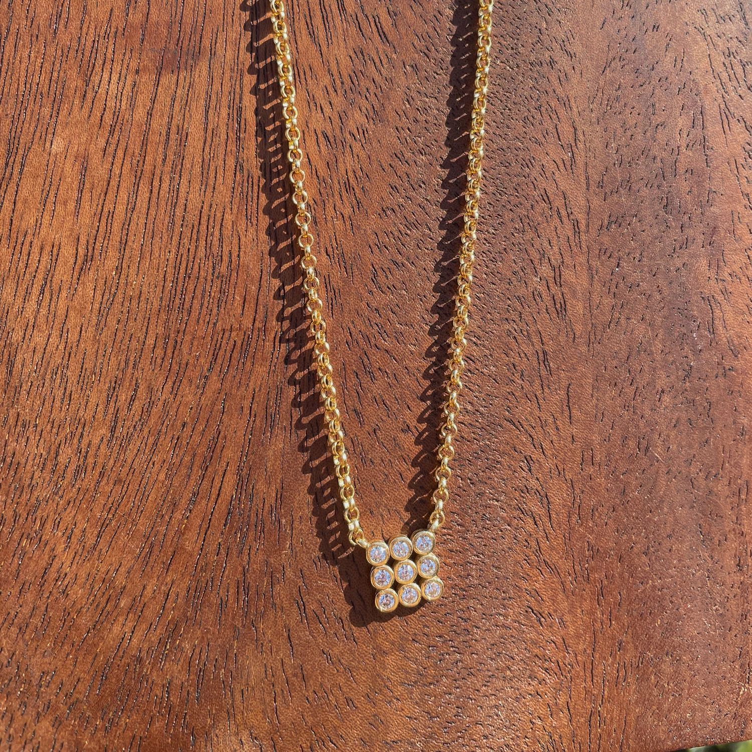 CZ Square Necklace