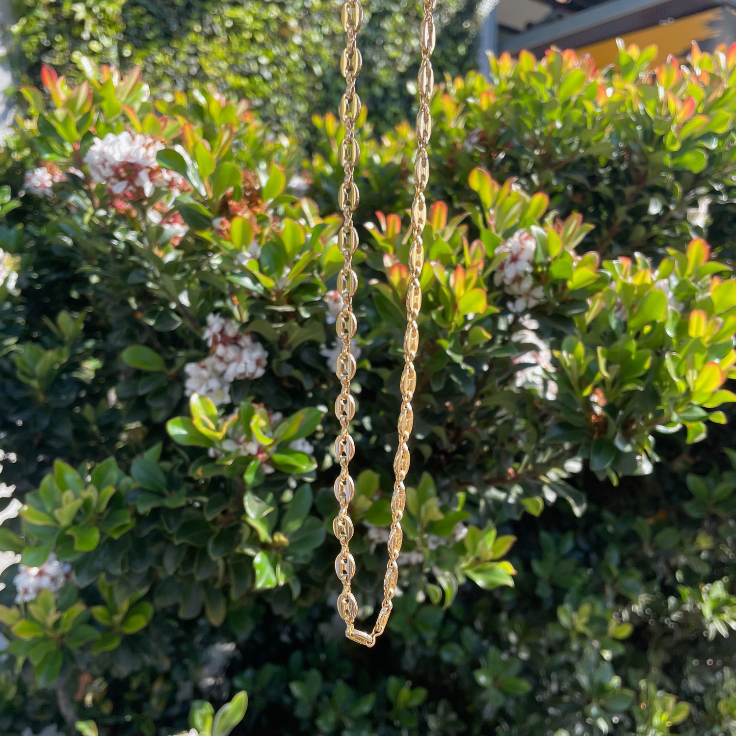 Gold Anchor Chain Necklace