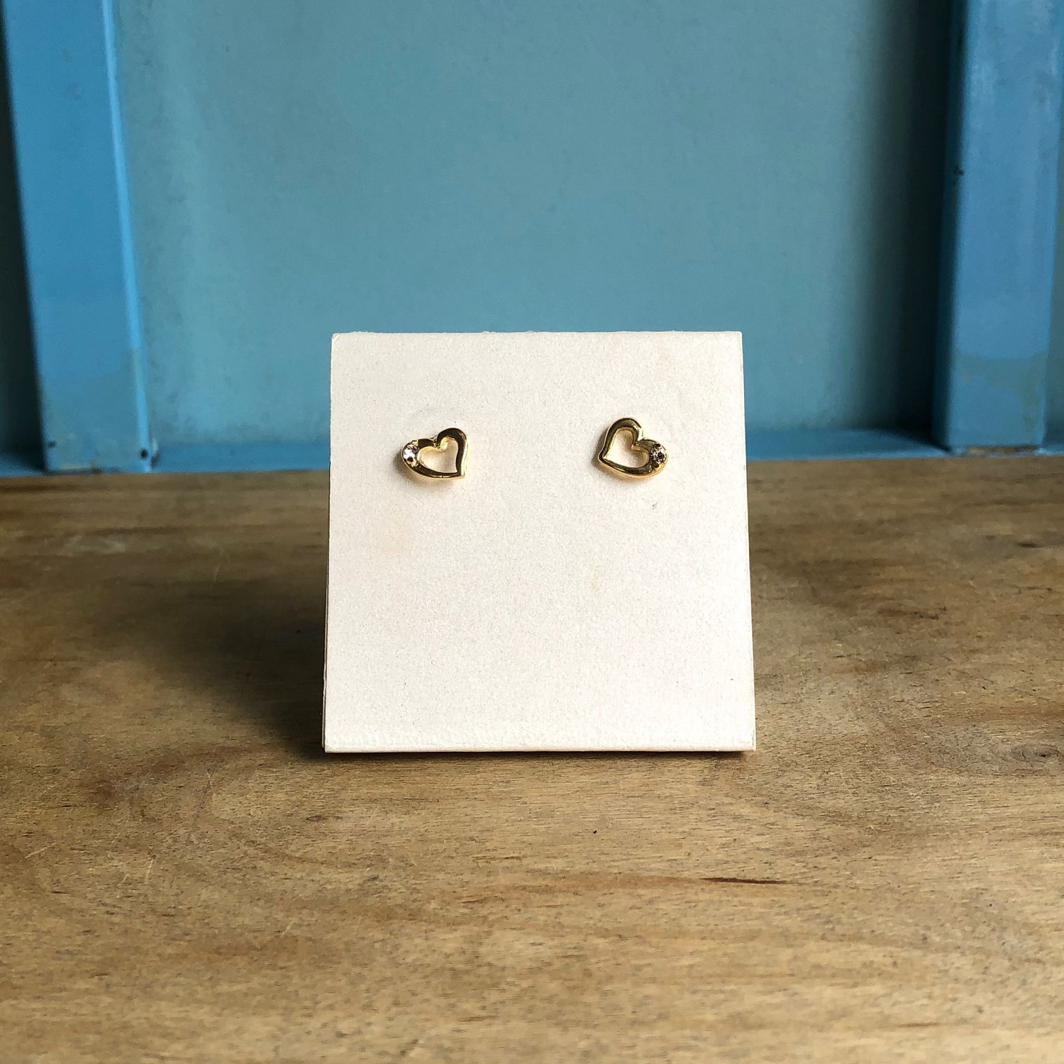 Lil Heart CZ Studs