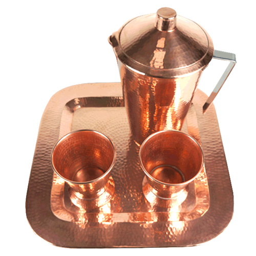 Copper Pitcher With Lid 70 Oz.
