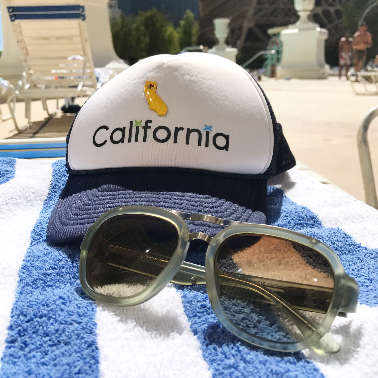 California Trucker - Punto Fino by Sam Guzman NAVY