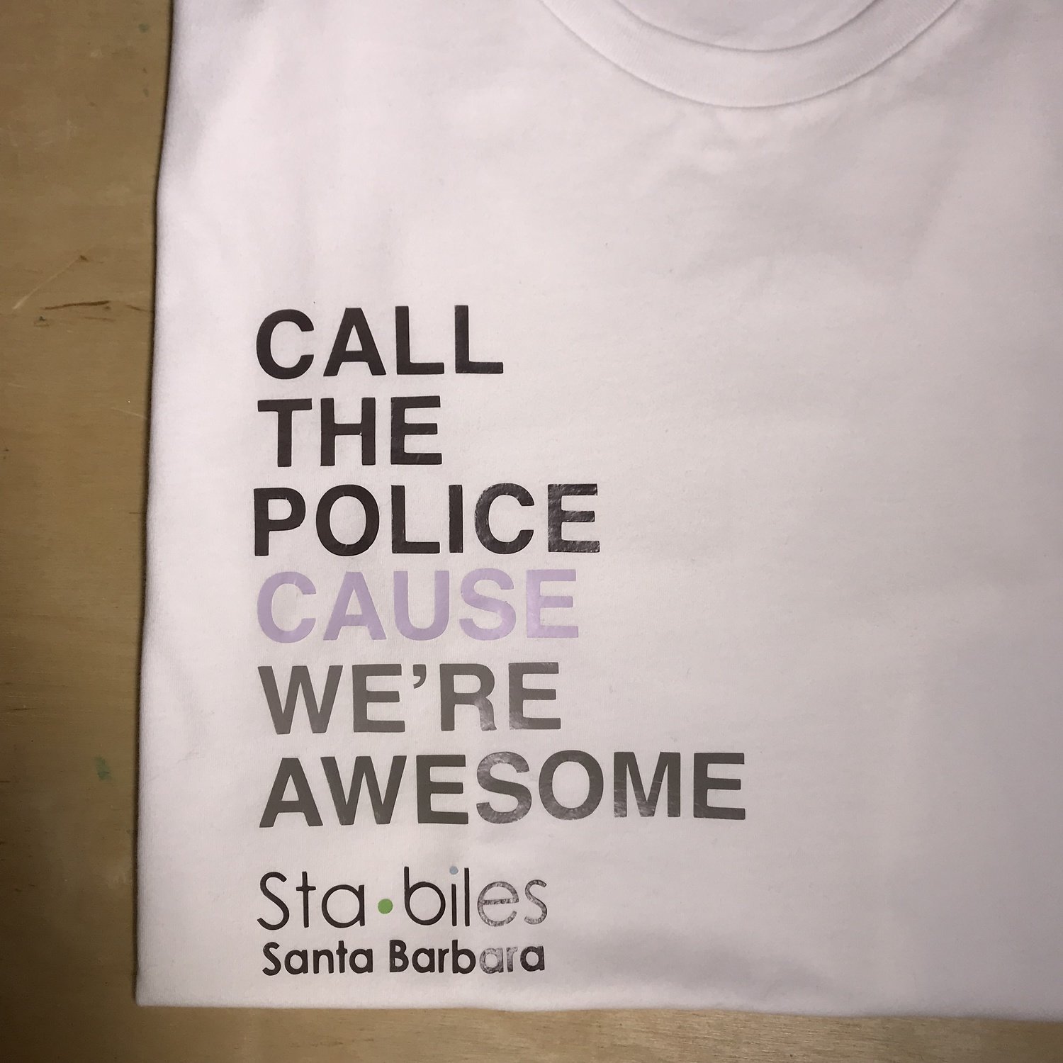 Call The Police Beacause We&#39;re Awesome T-Shirt