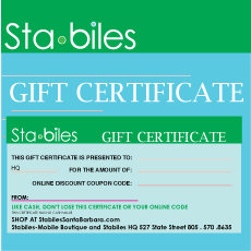 $3,000.00 GIFT CERTIFICATE