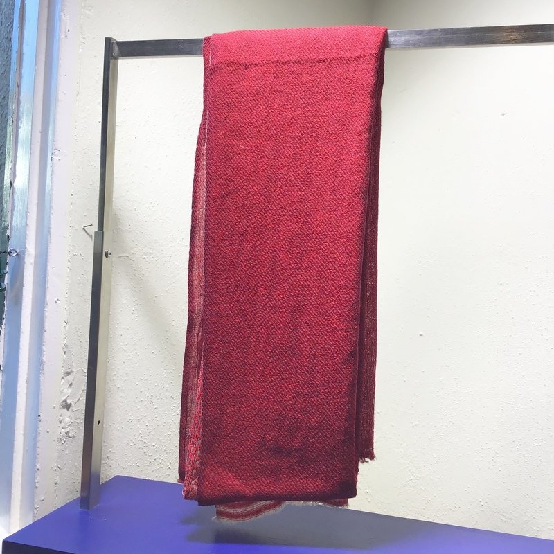 Cashmere Scarf Red Patterns