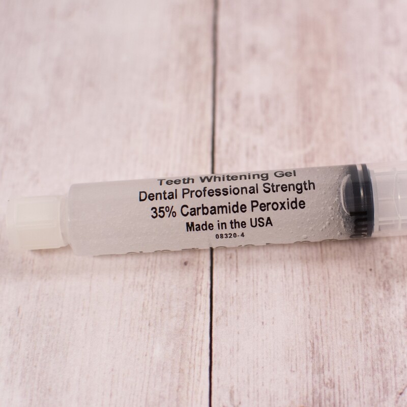 Custom Printed/Labeled Syringes of Teeth Whitening Gel