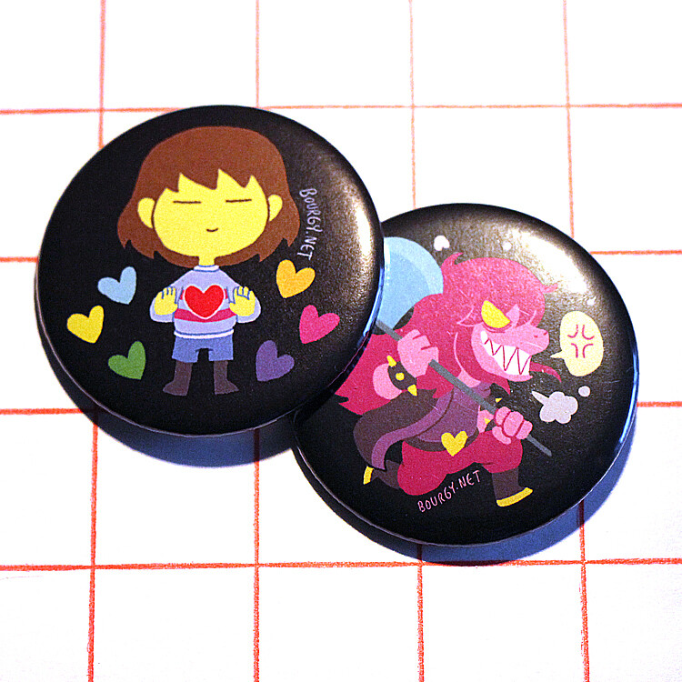 Undertale 2.25&quot; button/macaron (9 designs)
