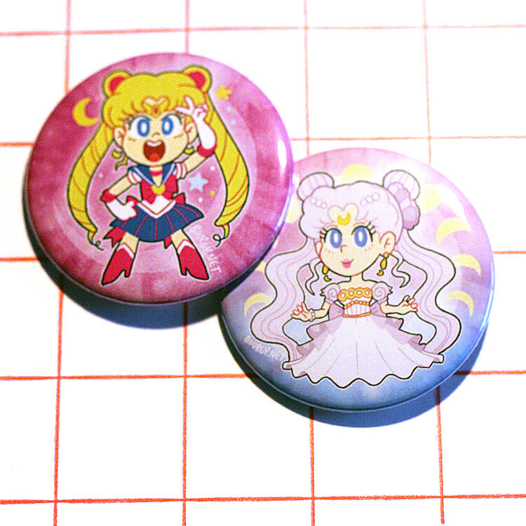 Sailor Moon 2.25&quot; button/macaron (18 designs)