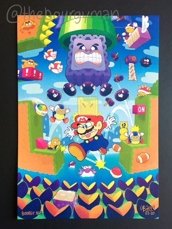 Kaizo Mario World (Super Mario) 12 x 18&quot; poster/affiche