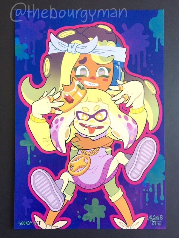 Off The Hook (Splatoon 2) 12 x 18&quot; poster/affiche