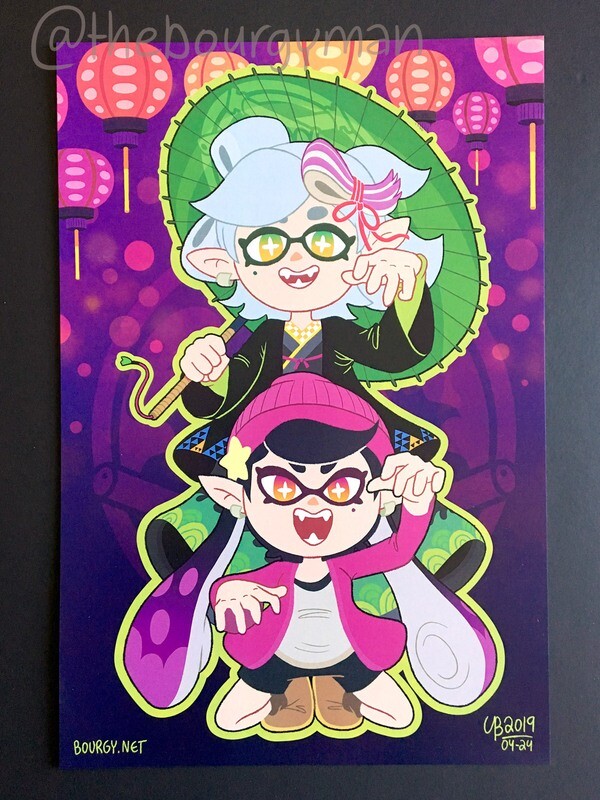 The Squid Sisters (Splatoon 2) 12 x 18&quot; poster/affiche