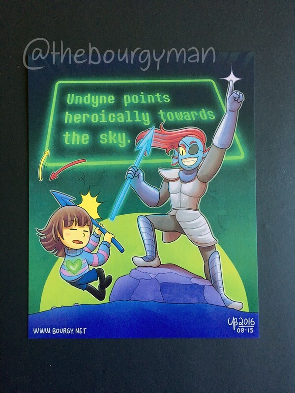 Undyne (Undertale) 8 x 10&quot; poster/affiche
