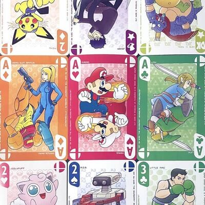 Smash Bros. Big Card Poster (78 designs)