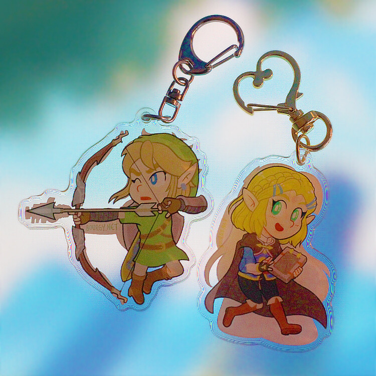 Legend of Zelda 2.5&quot; acrylic charm/porte-clé acrylique (2 designs)