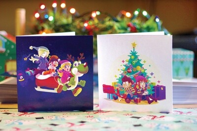 Supercrash/Princesses 6 x 6&quot; mixed greeting cards/cartes de souhaits mixtes