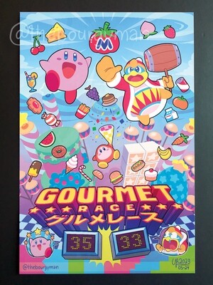 Gourmet Race (Kirby) 12 x 18" poster/affiche