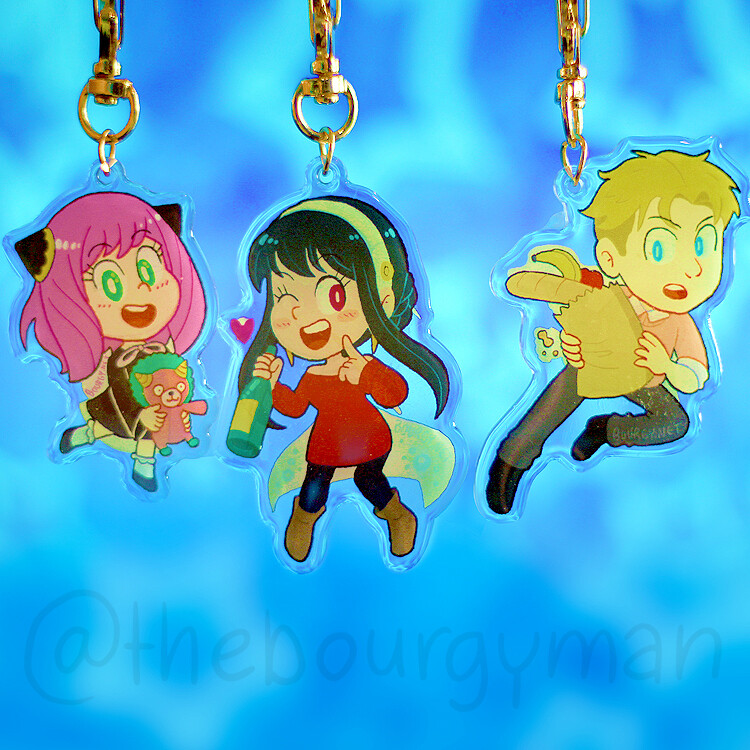 Spy x Family 2.5&quot; acrylic charm/porte-clé acrylique (3 designs)