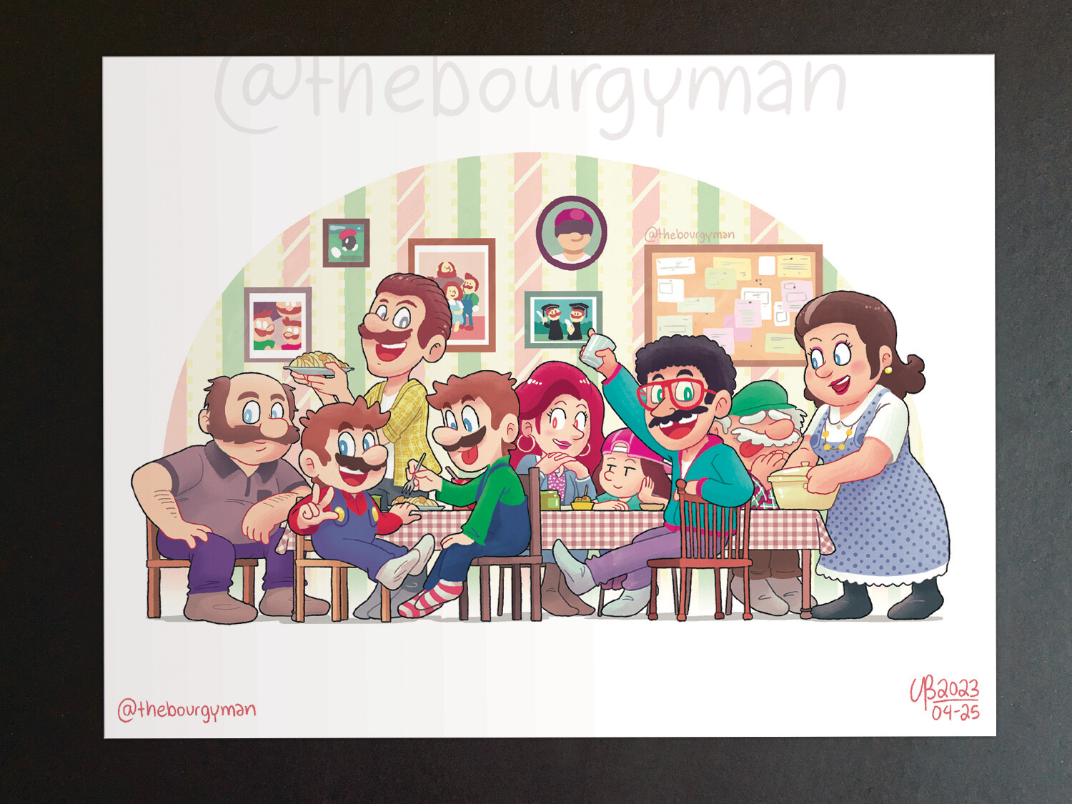 Mario's Family (Super Mario) 8 x 10" poster/affiche