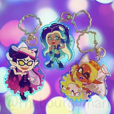 Splatoon 2.5" acrylic charm/porte-clé acrylique (3 designs)