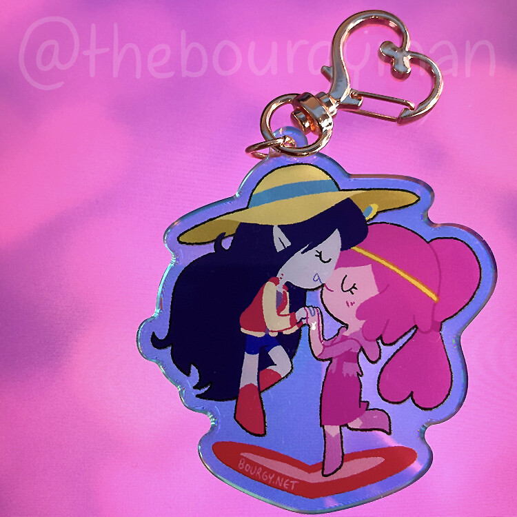 Adventure Time 2.5&quot; acrylic charm/porte-clé acrylique (2 designs)