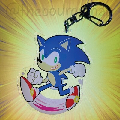 Sonic The Hedgehog 2.5" acrylic charm/porte-clé acrylique