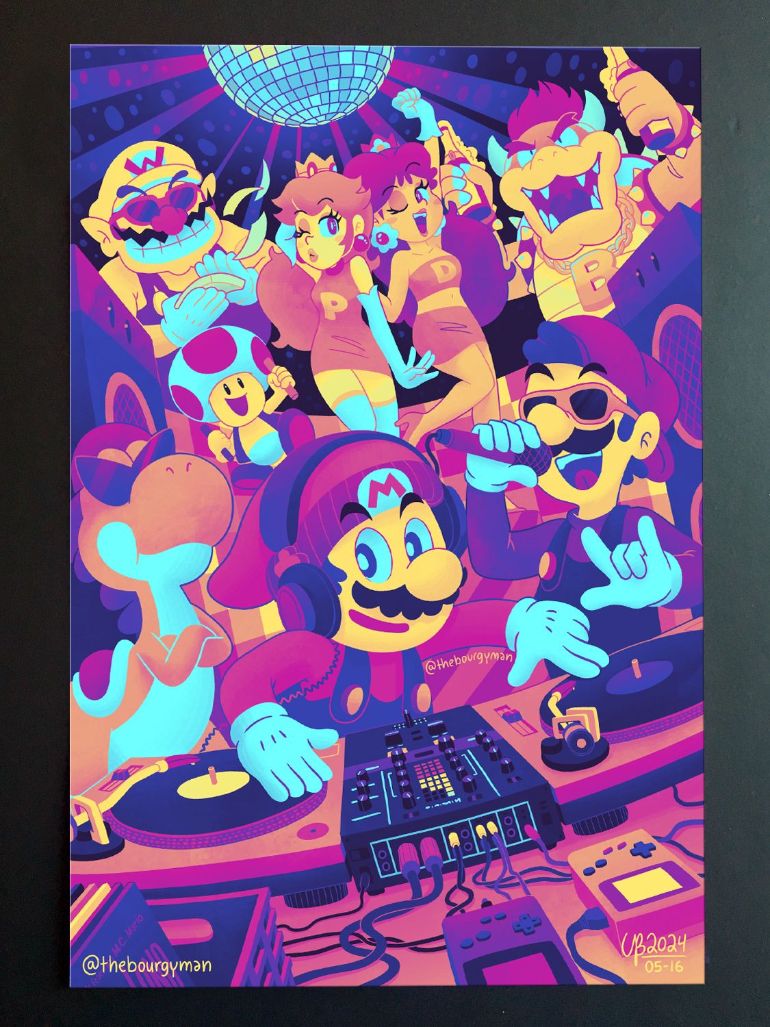 Super Mario Compact Disco (Super Mario) 12 x 18&quot; poster/affiche