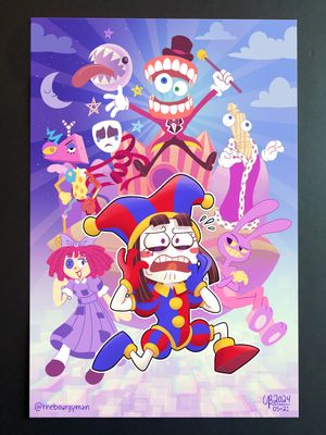 The Amazing Digital Circus 12 x 18&quot; poster/affiche