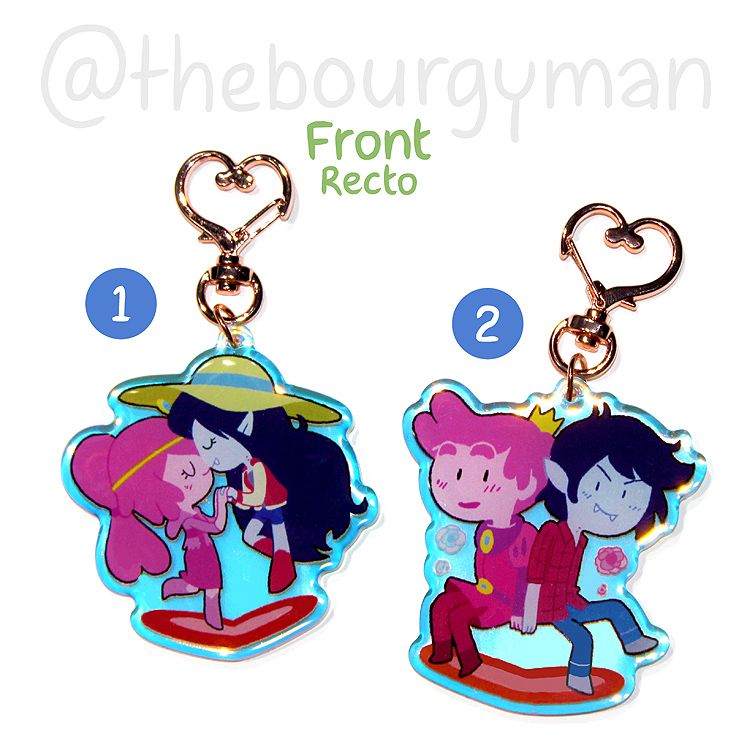 Adventure Time 2.5" acrylic charm/porte-clé acrylique (2 designs)