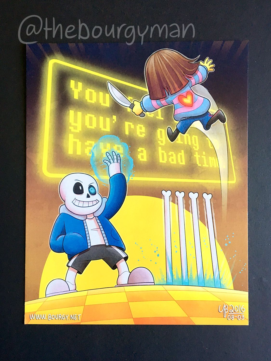 Sans (Undertale) 8 x 10&quot; poster/affiche