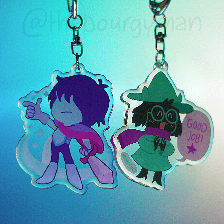 Deltarune 2.5" acrylic charm/porte-clé acrylique (7 designs)