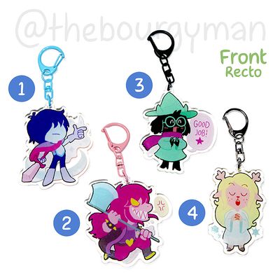 Deltarune 2.5" acrylic charm/porte-clé acrylique (7 designs)