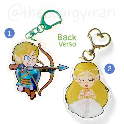 Legend of Zelda 2.5" acrylic charm/porte-clé acrylique (2 designs)