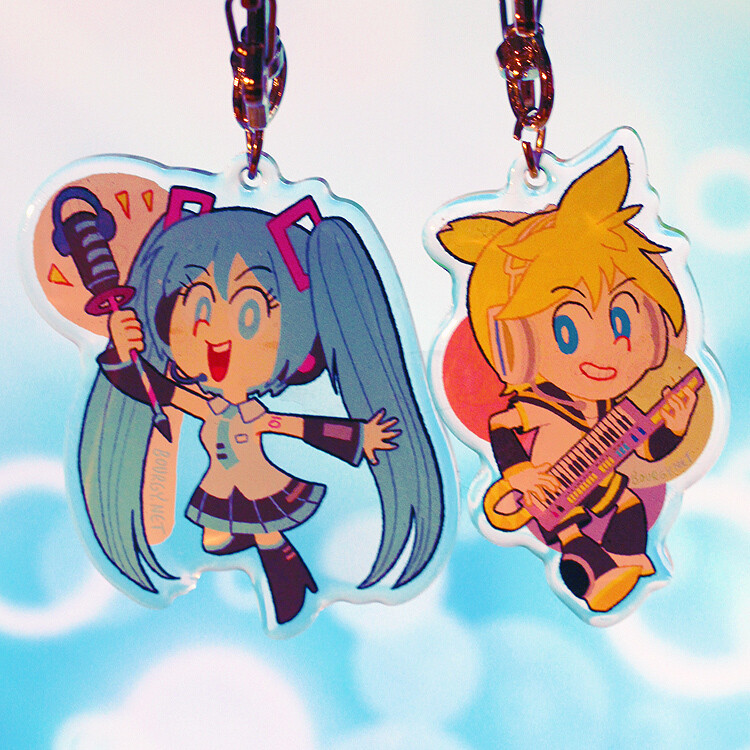 Vocaloid 2.5" acrylic charm/porte-clé acrylique (3 designs)